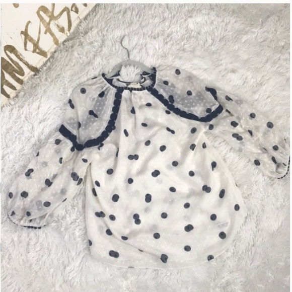 kate spade Mini Dee Dot Billie Top blouse S nwot - Picture 7 of 8